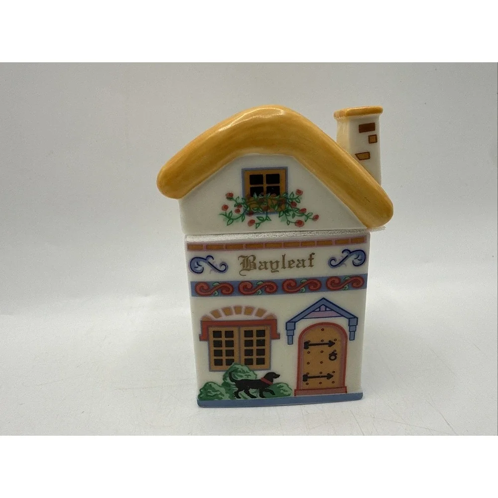 Lenox CANTERBURY CROSSING Spice Village Jar BAYLEAF No Chips